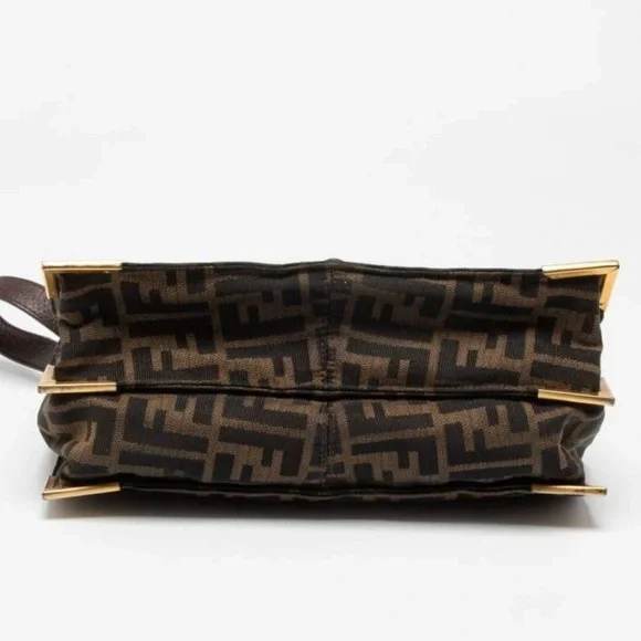 Fendi Bag Zucca Vitello Classic No. 1 Satchel Tobacco Moro Crossbody Top handle - Picture 11 of 17